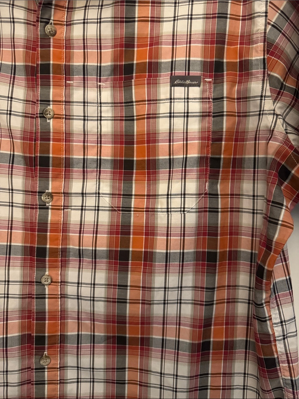Eddie Bauer Men’s Plaid Button Up - Picture 3 of 5